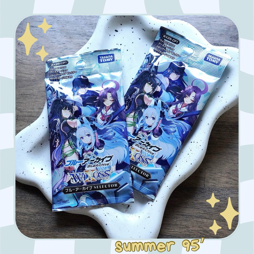 [SẴN-SUMMER 95’] Pack Wixoss card thẻ nhân phẩm booster Blue Archive SELECTOR WX25-CP1 chính hãng