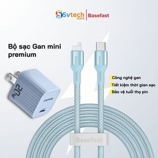  Bộ sạc nhanh 20W Basefast Dây dù dây silicon siêu bền chống gãy cho Phone xr xs 11 12 13 14 promax 