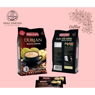  Cà Phê Sầu Riêng Rockcafe   Túi 30 gói x 20g   - Rock cafe Vị Sầu Riêng Mẫu Mới 