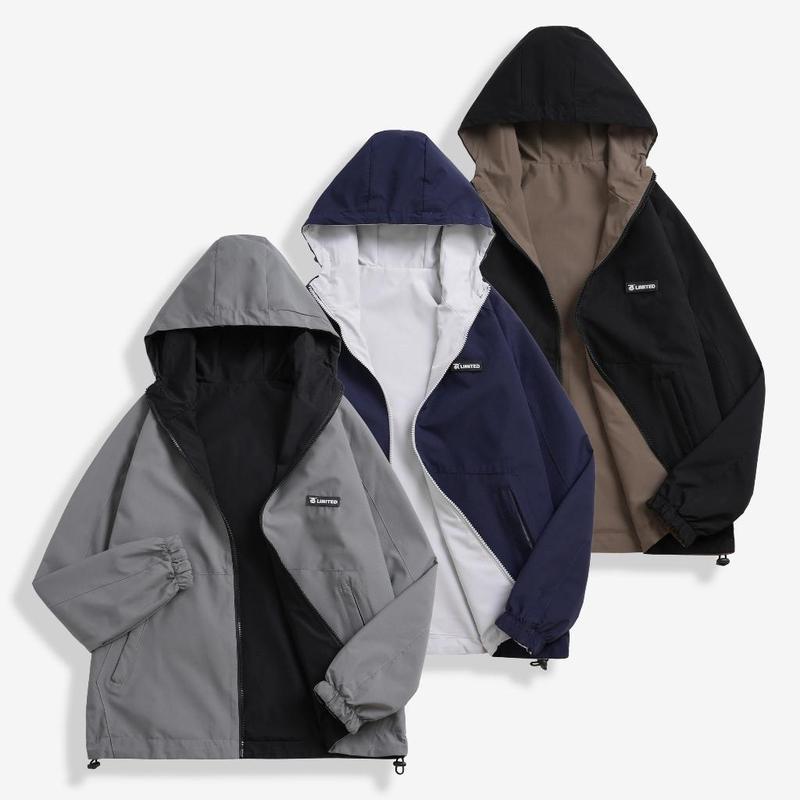 Áo Khoác Gió Nam Nữ 2 Mặt Thời Trang, Chất Liệu Gió Tráng Bạc Chống Nước Cản Gió Bụi - Samca Fashion