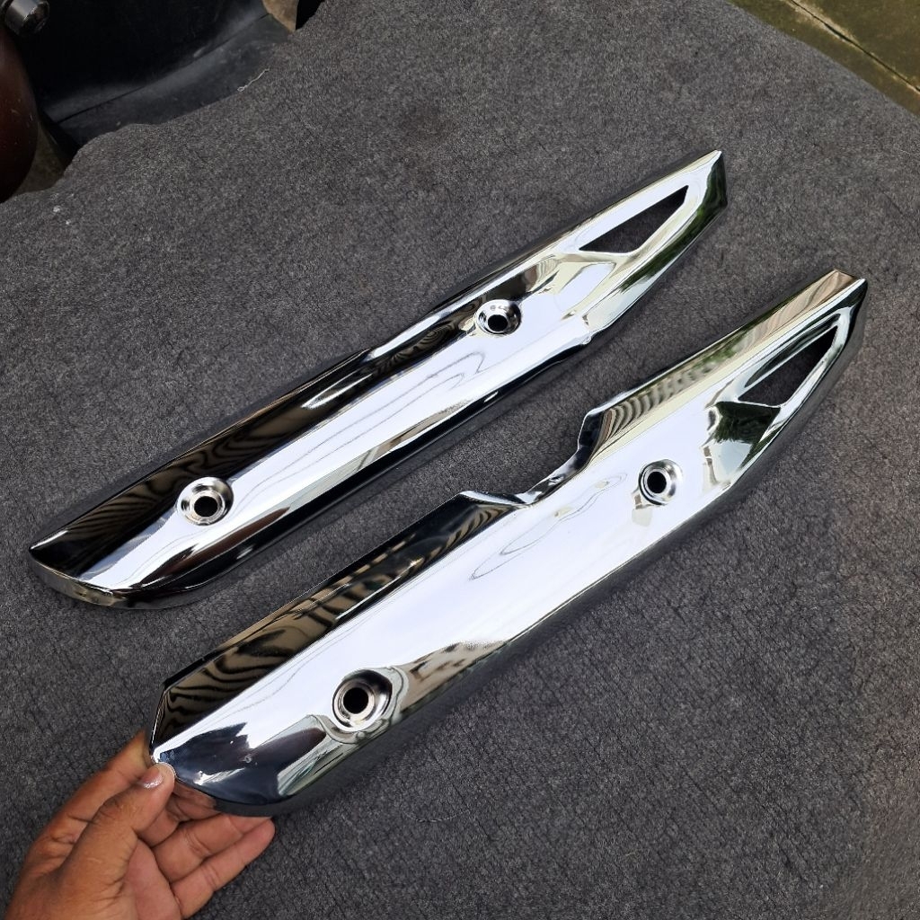 Ốp Che Pô WAVE A110 (Hàng Gia Công) gắn vừa cho Pô Zin Wave A110 (2017-2024)