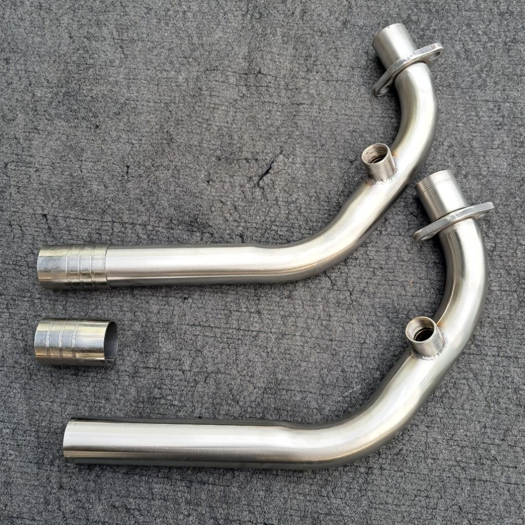 Cổ Pô VESPA 125/150 (Prima&Sprint) size TO 32mm-cảm biến 18mm, kèm khâu dùng hàn pô zin VESPA