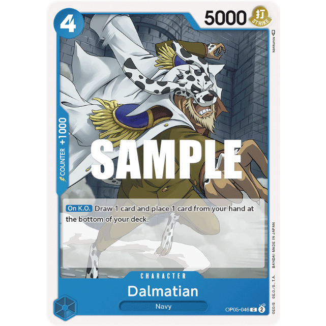 [Thẻ bài OnePiece] OP05-046 | C | CHARACTER Dalmatian