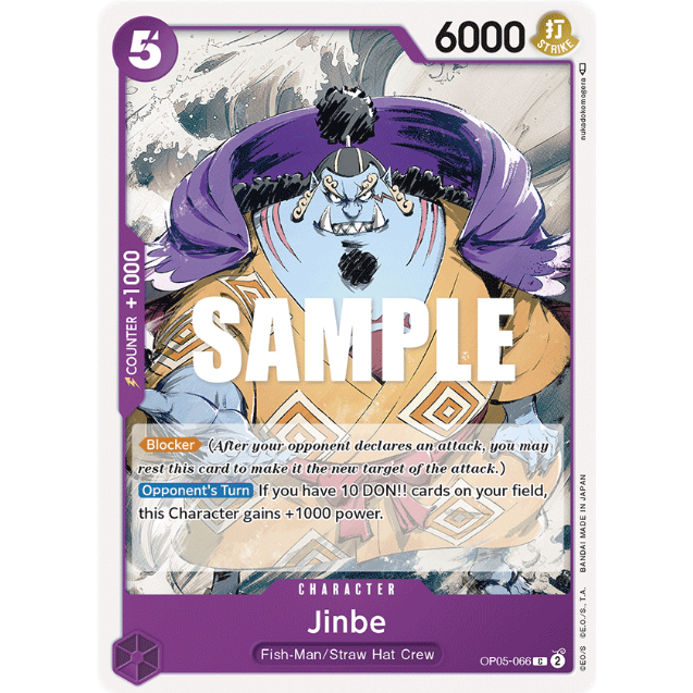 [Thẻ bài OnePiece] OP05-066 | C | CHARACTER Jinbe