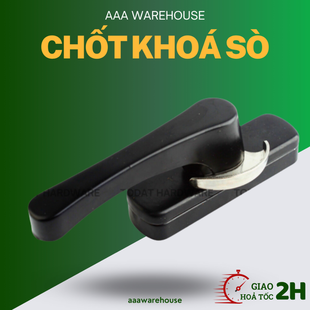 Khóa sò tay gạt KinLong cửa sổ lùa XingFa - Chốt khoá sò cửa lùa nhôm - Khoá sò KinLong