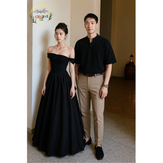   Tặng vòng tay chỉ đỏ cute  Set đôi nam nữ đen thun gân thoáng mát siêu dễ mặc cho cặp đôi 