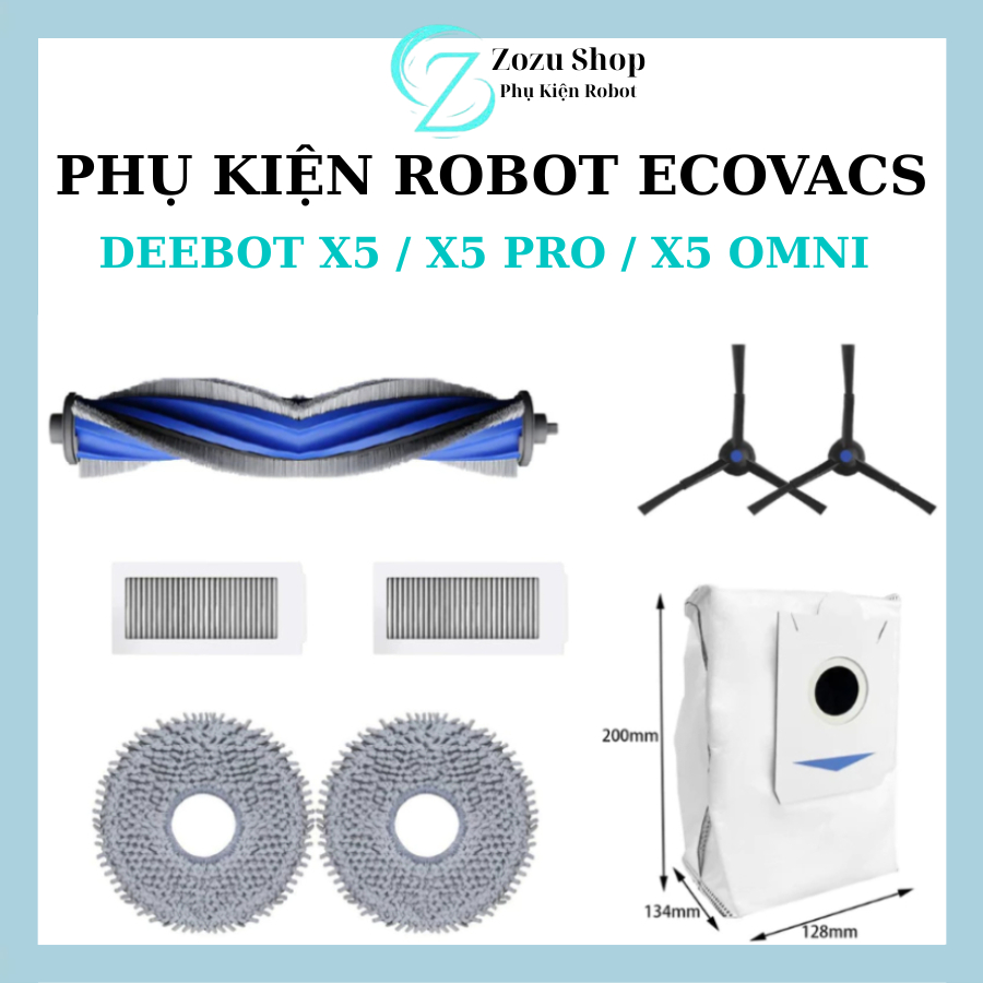Phụ kiện Robot hút bụi Ecovacs Deebot X5 X5 Pro Omni X5 Hybrid _ Phụ kiện thay thế