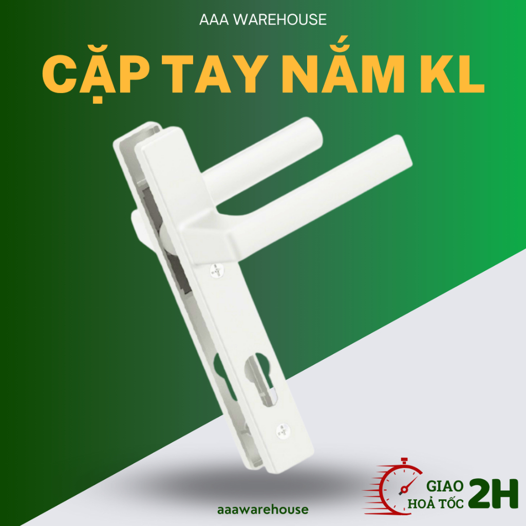 Cặp tay gạt của khoá KINLONG đơn/đa điểm dùng cho cửa nhôm XingFa (Đen/Trắng/Bạc)