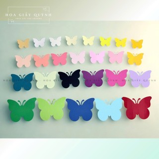 Sét 20 Bướm giấy mỹ thuật (4 size x 5 con/size - trang trí handmade DIY