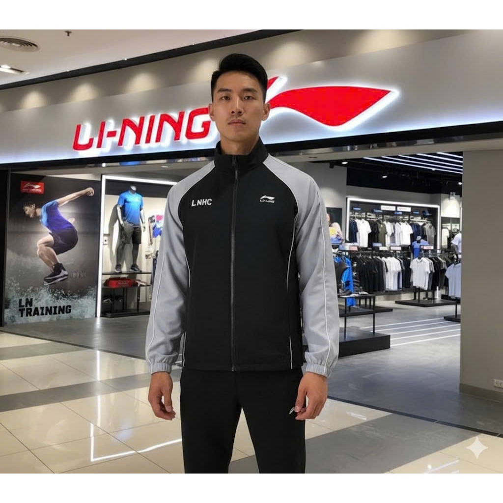 Áo khoác nam Li-ning 2 lớp basic trẻ trung, áo gió Lining nam limittic  (AG3-LN)