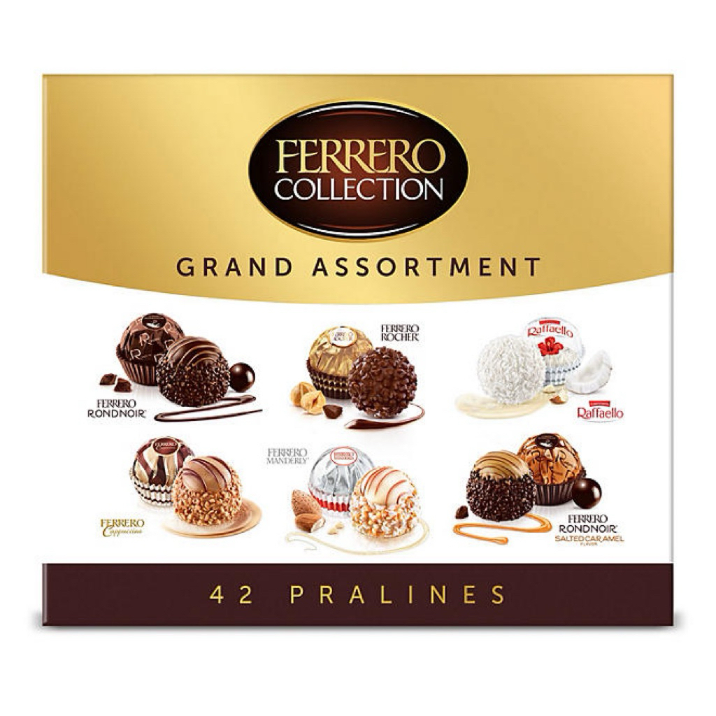 Socola Ferrero Collection Grand Assortment Chocolate của Canada hộp 413gr 42 viên