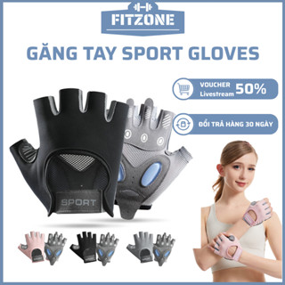  Găng Tay Tập Gym Găng Tay Nam Nữ Xỏ Ngón – Đệm Silicon Cao Cấp Chống Trượt Tập Yoga Golf Đạp Xe 
