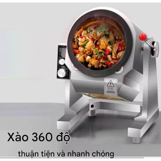 Máy chiên xào tự động bằng điện ,dùng GAS để chiên cơm , xào rau ..Đảo 360,Hàng chính hãng