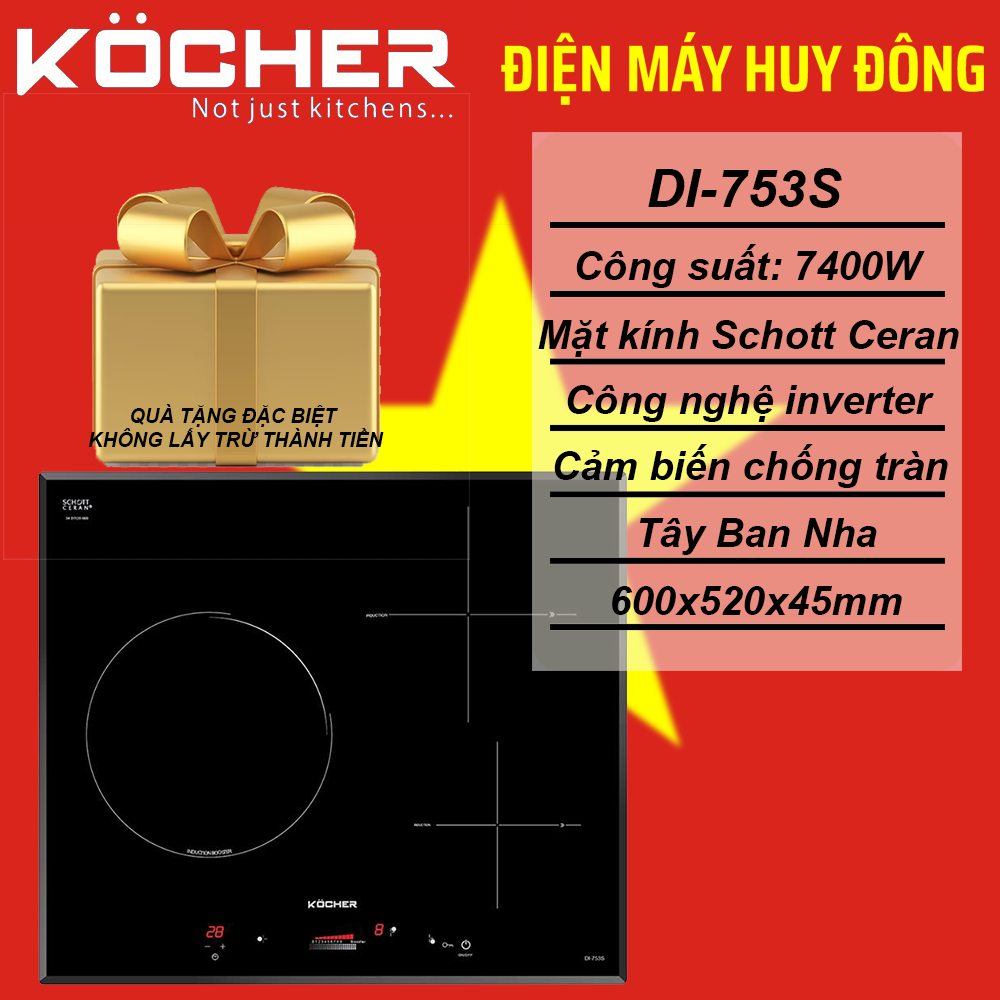 Bếp từ ba Kocher DI-753S