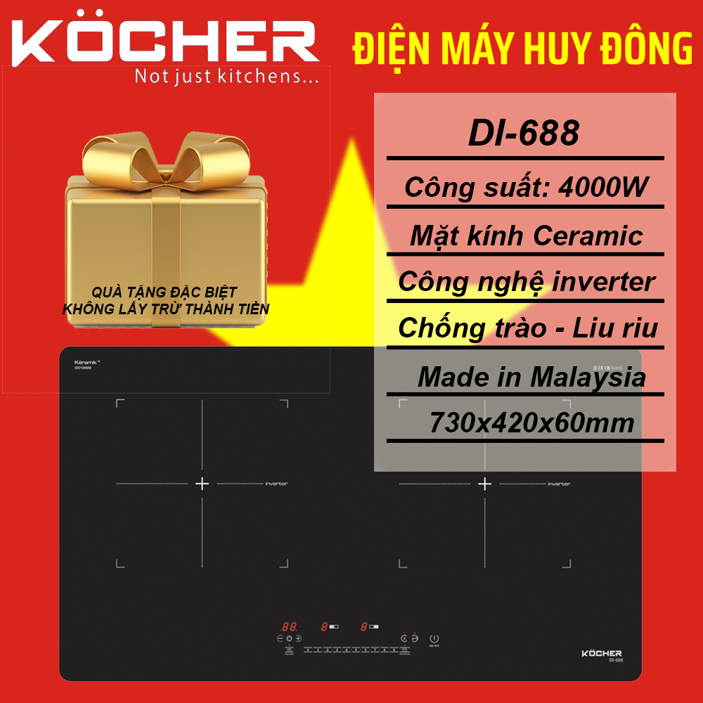 BẾP TỪ ĐÔI KOCHER DI-688