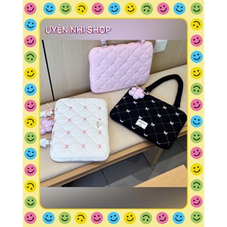 [RẺ VÔ ĐỊCH] Túi xách đựng lap top phao nơ kích thước 40x30cm bông mềm mịn siêu xinh