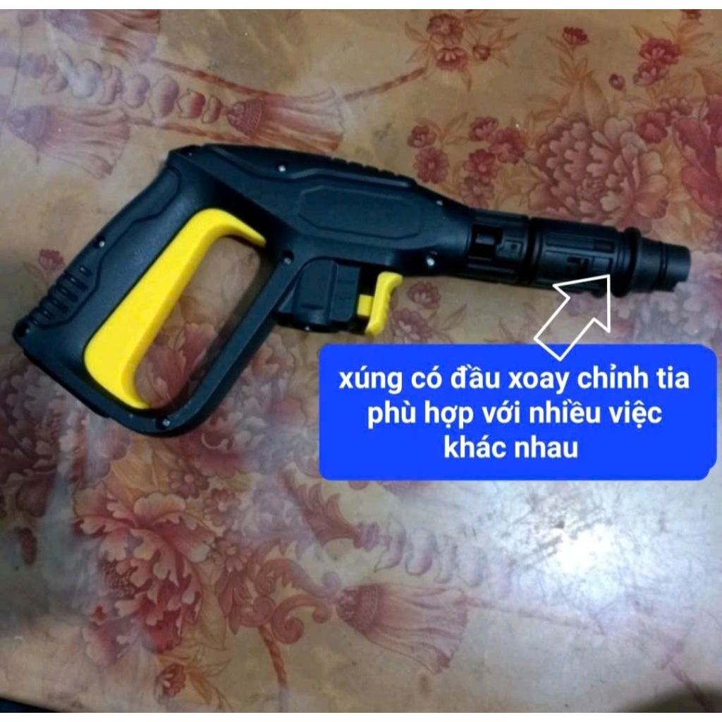 súng xịt rửa xe cho máy rửa xe kachi mk72, dùng cho máy rửa xe kachi mk72