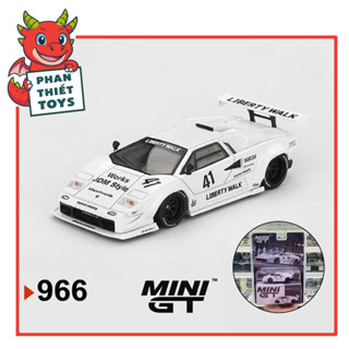  Mô hình xe Lamborghini Countach LB-WORKS White 2024 Tokyo Auto Salon bằng kim loại tỉ lệ 1:64 MGT00966 MiniGT 
