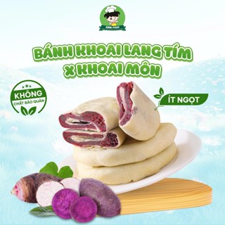 Bánh Khoai Lang Tím, Khoai Môn Mềm Mịn Ít Đường Ít Calo Shin Food, Lớp Vỏ Bột Mì Mỏng Xốp Thơm Ngon Túi 250g, 500g, 1kg