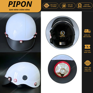  Mũ bảo hiểm nửa đầu gắn ốc Titan và ốc Salaya thời trang dành cho nam và nữ nón bảo hiểm cao cấp chính hãng Long Thanh 