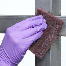Nhám Scotch Brite 3M 7447 chà tay chuyên xử lý gỉ sắt, làm bóng bề mặt kim loại hộp 60 miếng 6in x 9in