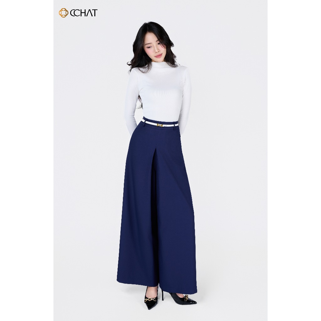 Quần Ống Rộng 𝐂𝐂𝐇𝐀𝐓 Dáng Suông Giả Váy Hoa Lilies Chất Liệu Mango Cao Cấp 15QDE5001ST | BigBuy360 - bigbuy360.vn