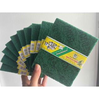 Combo 5 miếng cọ khổ lớn chuyên vệ sinh sau xây dựng (cọ sàn, sơn, xi măng), vệ sinh nhà bếp, xoong nồi
