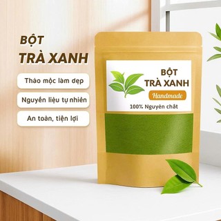 Bột Trà Xanh Dưỡng Da Nguyên Chất Handmade