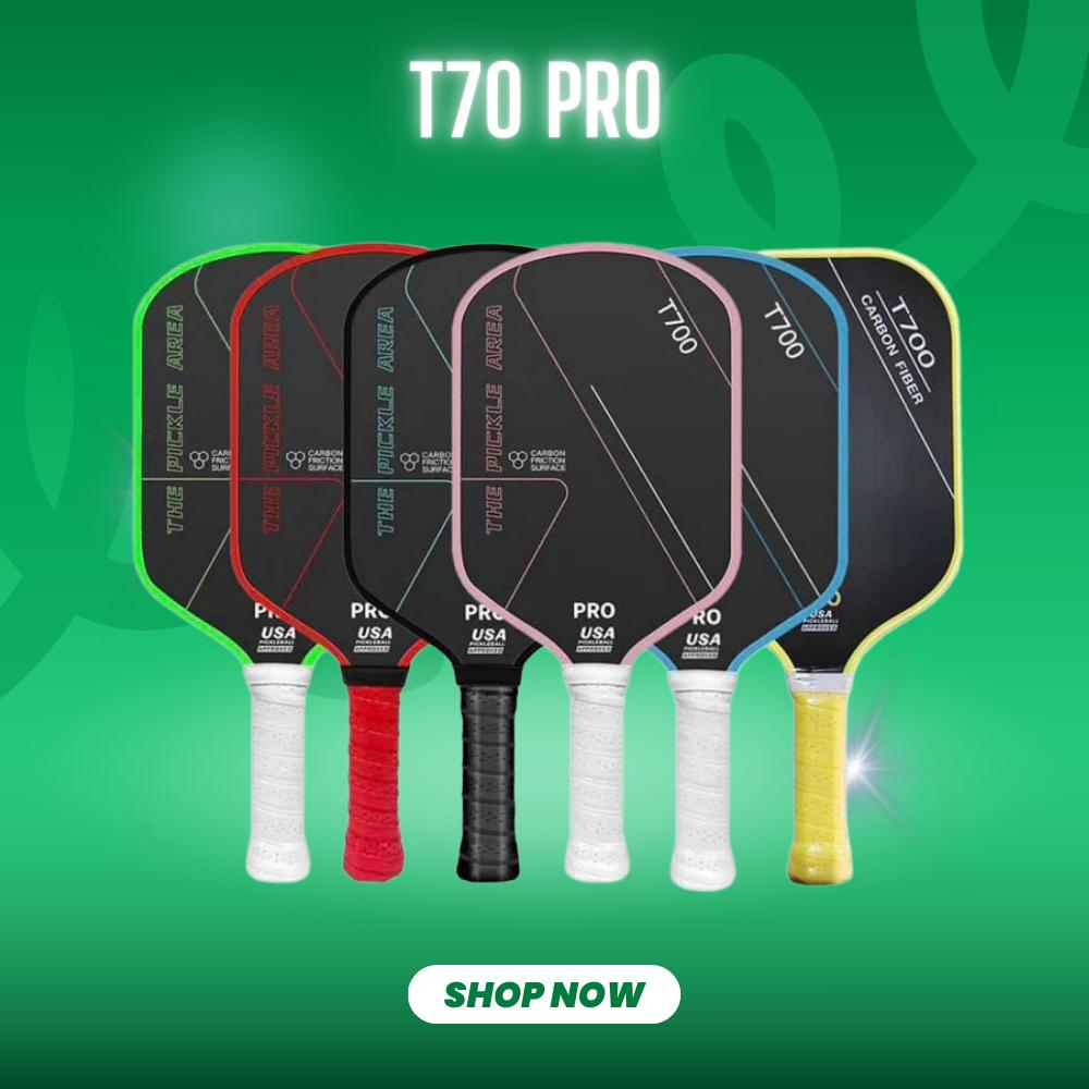 Vợt Pickleball T700 Promax bản nâng cấp của T700 Pro siêu nhẹ siêu nhám, cầm êm, phản lực mạnh