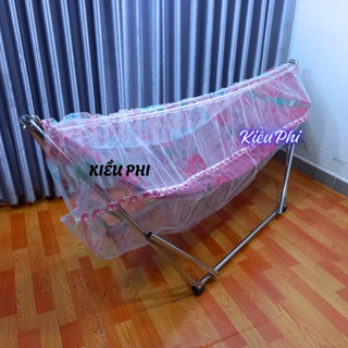 Mùng ngủ võng chống muỗi gấp gọn – màn treo võng, màn tuyn dành cho người lớn, bé nhỏ