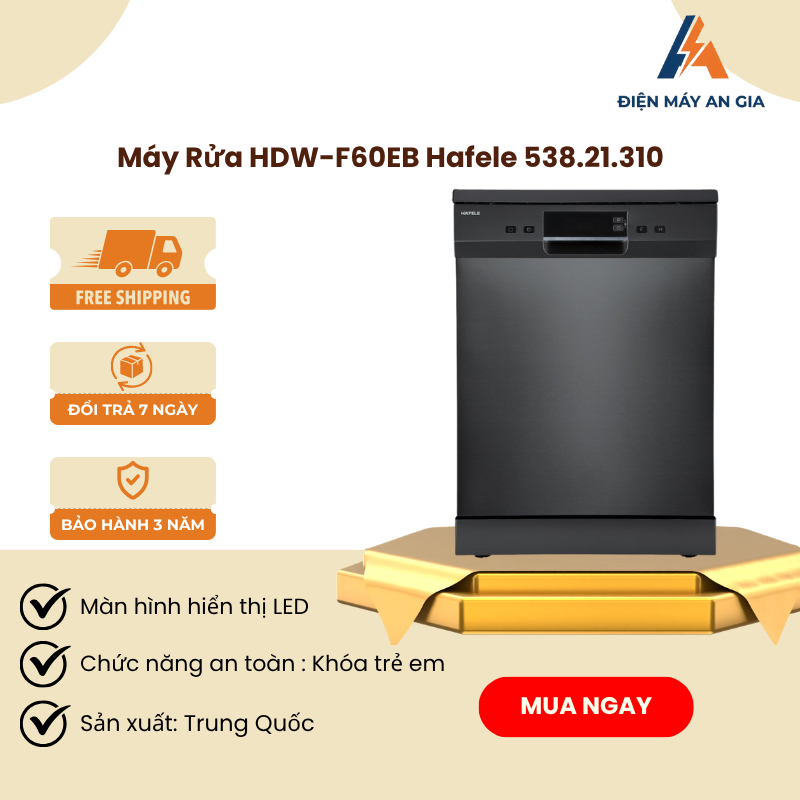 Máy rửa chén độc lập Hafele HDW-F60EB 538.21.310