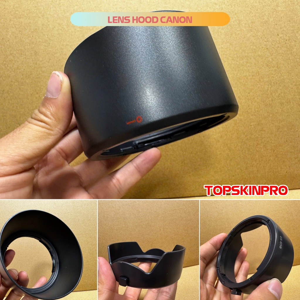 Lens Hood, Loa che nắng cho ống kính Canon, RF 50 STM, RF 85 STM, RF 24-105 STM...