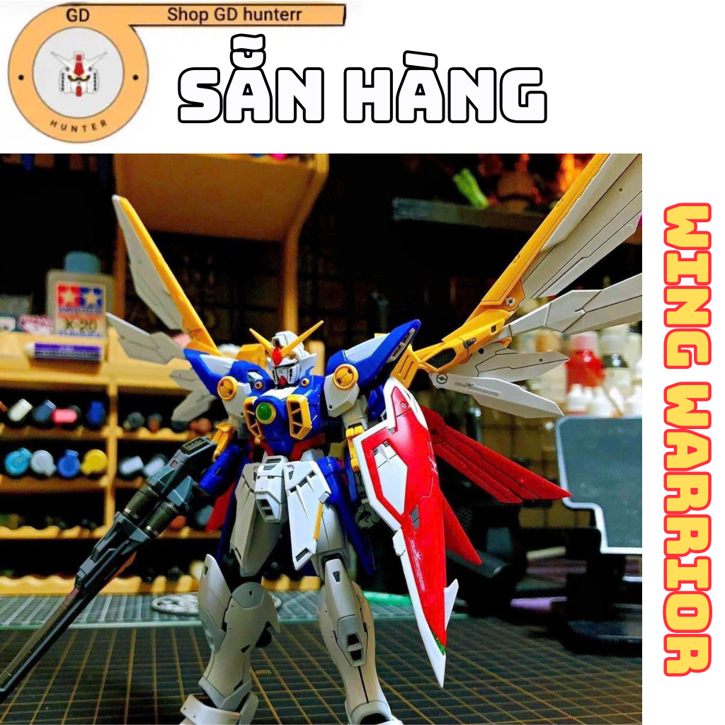 [SẴN HÀNG] Mô hình lắp ráp HG Wing Warrior ( Tặng Base Và Decan )