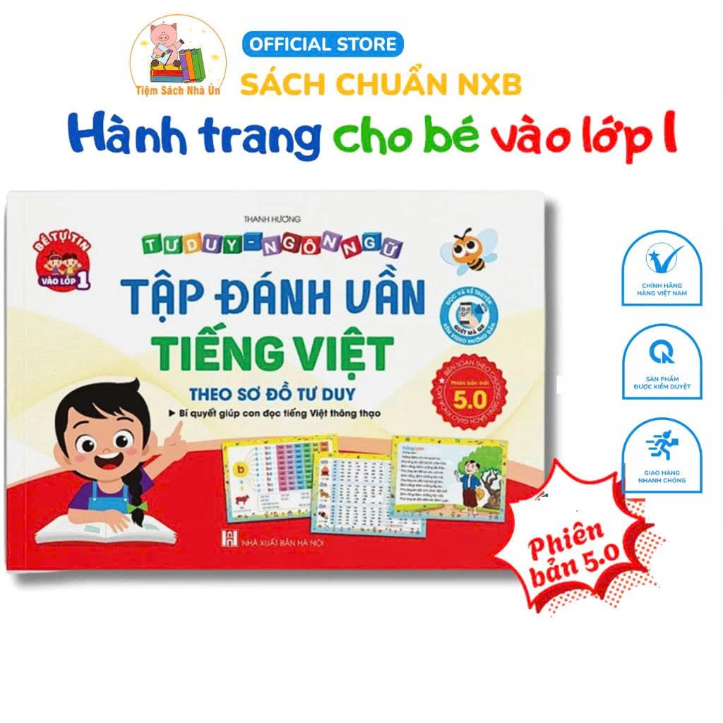 Sách - Tập Đánh Vần Tiếng Việt - Theo Sơ Đồ Tư Duy ( Phiên Bản 5.0 )