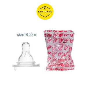 Núm vú AGI Núm ty cổ hẹp silicon siêu mềm cho bé size S M L