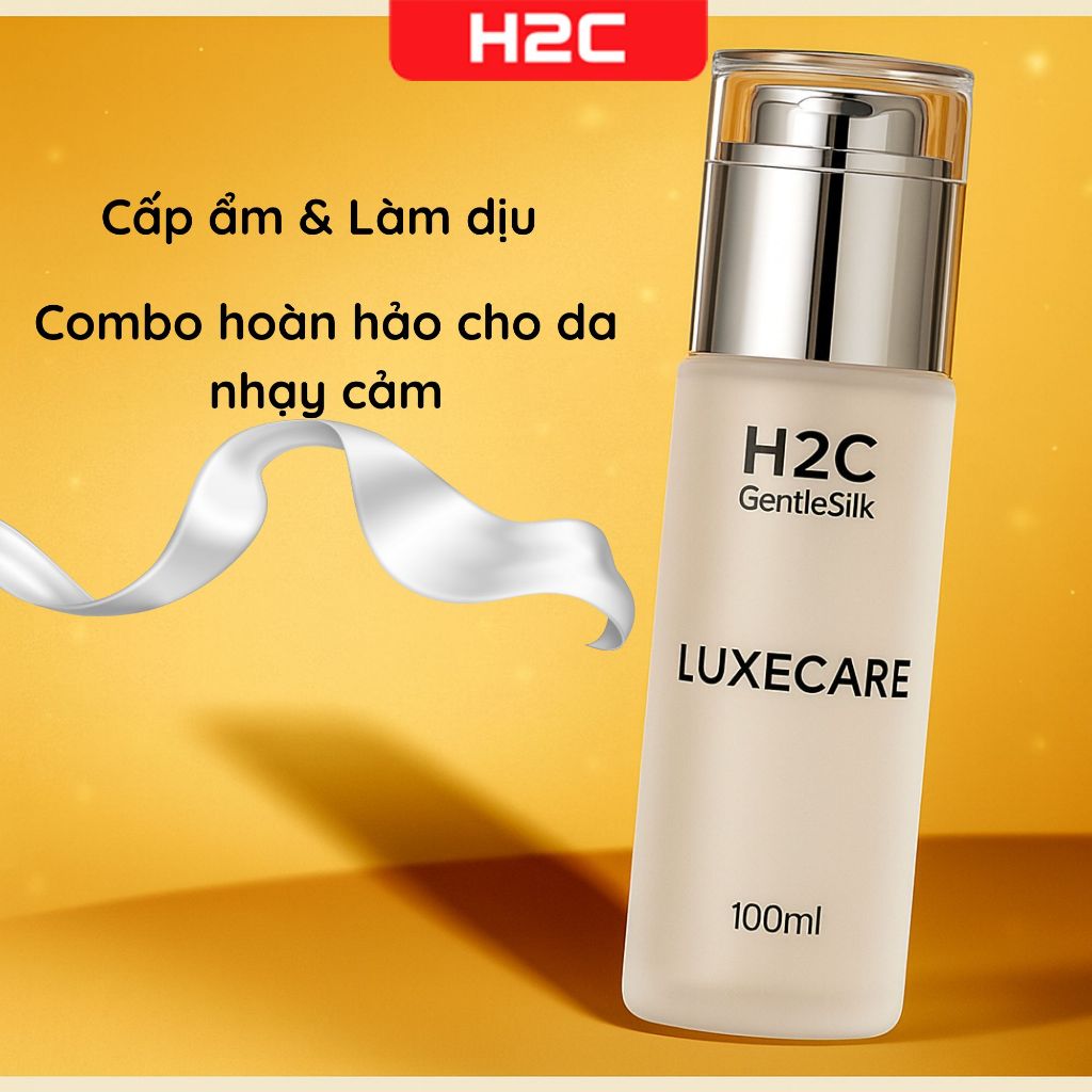  Kem siêu dưỡng da sau triệt lông cạo lông H2C Gentlesilk LUXECARE 100ml 