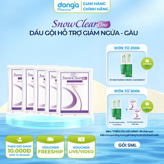  |Dạng gói| Dầu gội snow clear one dạng gói 5ml hỗ trợ sạch gàu sạch nấm da đầu 