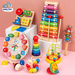  COMBO 6 MÓN ĐỒ CHƠI GỖ MONTESSORI ANBEBE THÔNG MINH PHÁT TRIỂN TRÍ TUỆ CHO BÉ 
