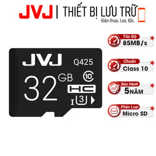  Thẻ nhớ 32G JVJ Class 10 tôc độ cao - chuyên dụng cho CAMERA Điện thoại Máy ảnh,... Bảo Hành 5 Năm 