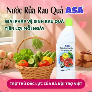 Nước Rửa Rau Quả ASA - Loại bỏ Vi Khuẩn, Hóa Chất khỏi bề mặt Rau Sống, Trái Cây, Củ Quả