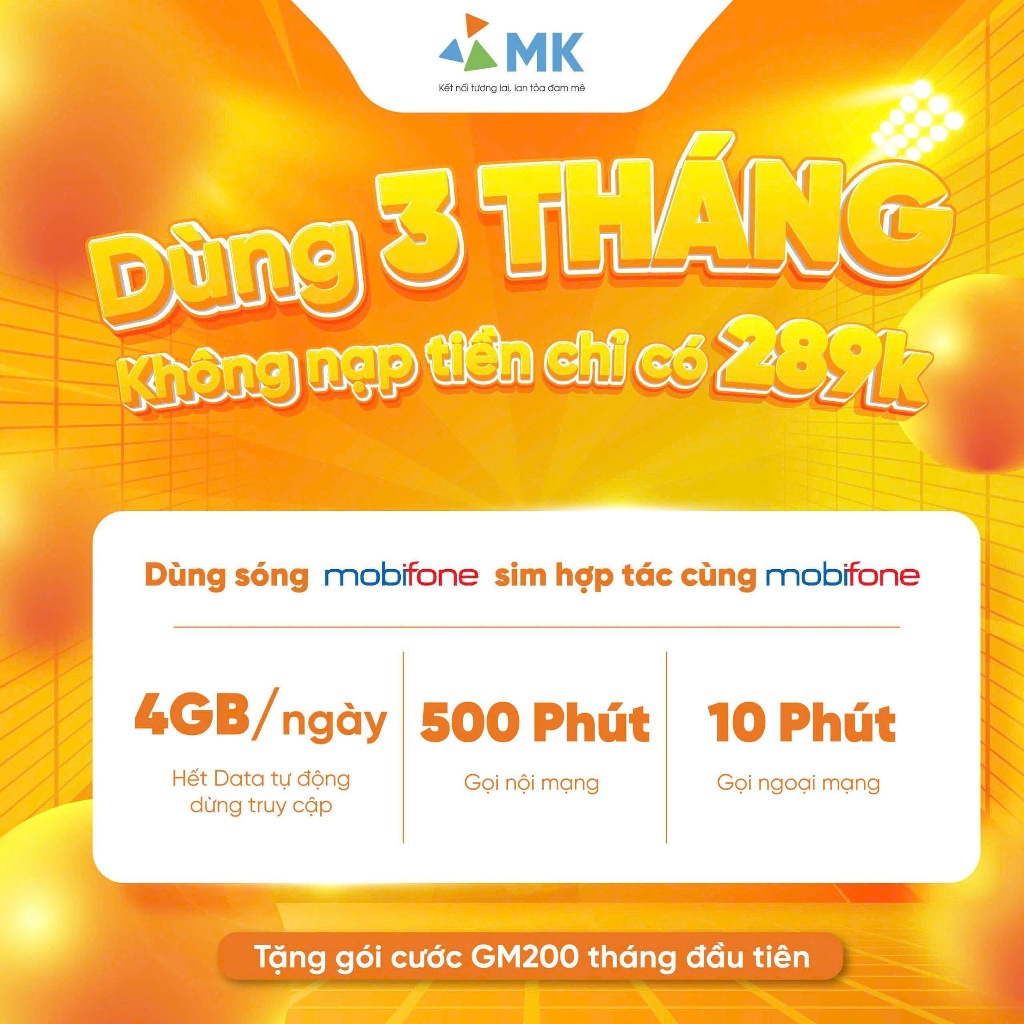 Sim Số Đẹp 099 Gmobile GM200 | Gọi Nội Mạng 500 Phút, Ngoại Mạng 10 Phút, 4GB/Ngày | Sim 5G Trọn Gói