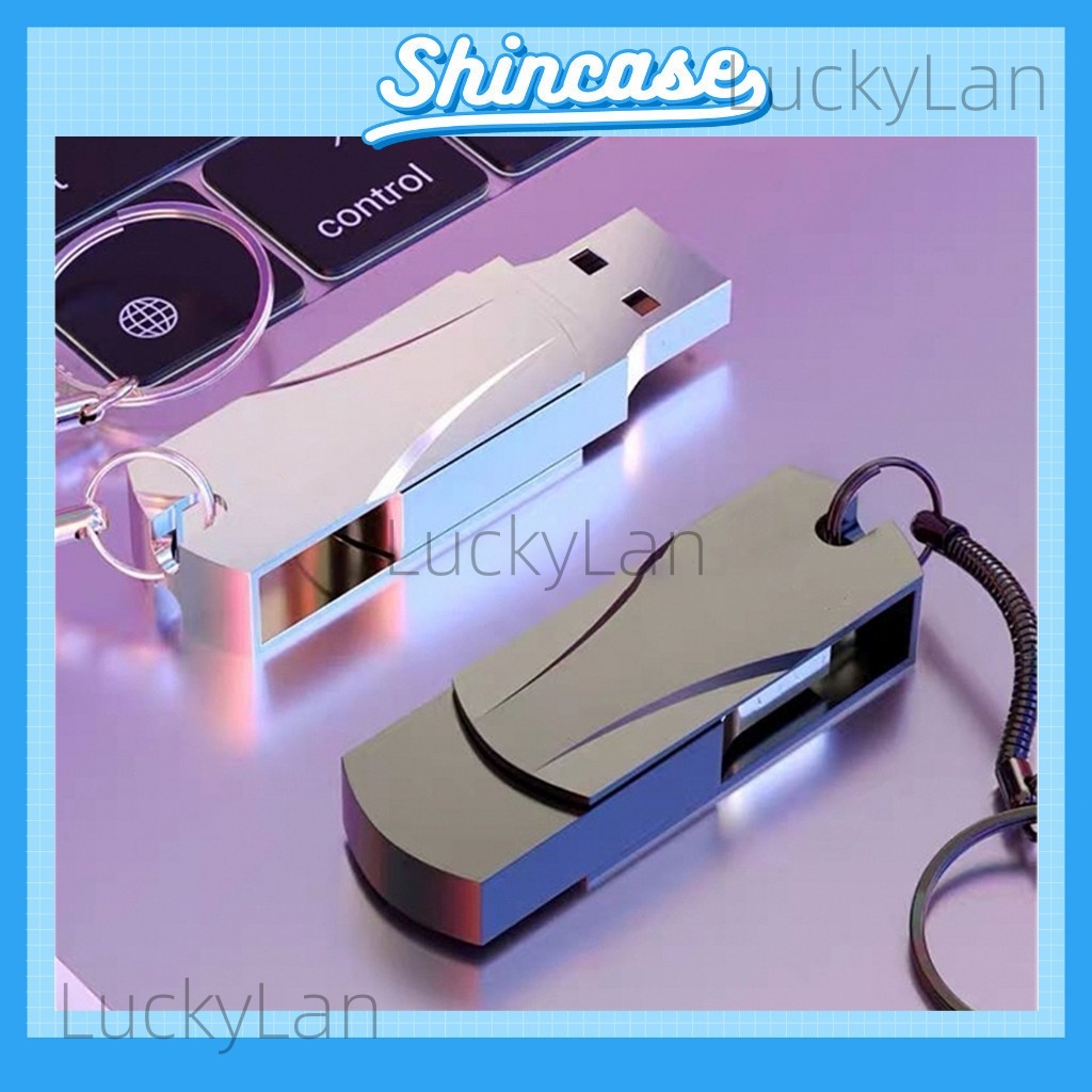 Ổ đĩa flash 2TB 128GB 64GB Thẻ nhớ 32GB 16GB 8GB 4GB 2GB 1GB Vỏ kim loại USB3.0 Miễn phí Keychain cho quà tặng