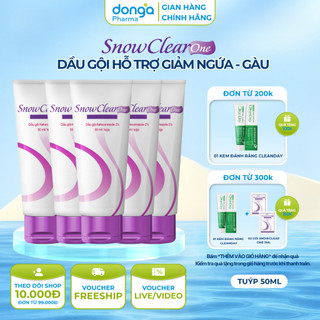  Combo 5 tuýp dầu gội snow clear one chiết xuất dầu dừa hỗ trợ làm sạch gàu hiệu quả 