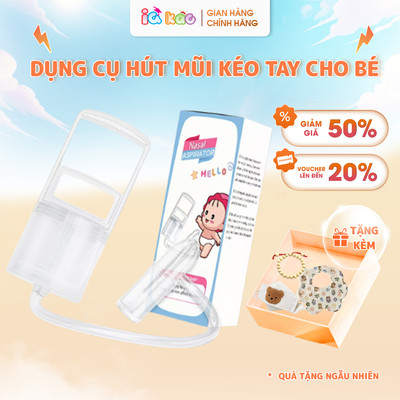 Bộ Dụng Cụ Hút Mũi Kéo Tay Thế Hệ Mới HQ, Lực Hút Mạnh, Chất Liệu Nhựa Nguyên Sinh, An Toàn Cho Bé Sơ Sinh Và Trẻ Nhỏ