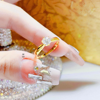nhẫn ổ đá cao thân trơn đơn giản basic