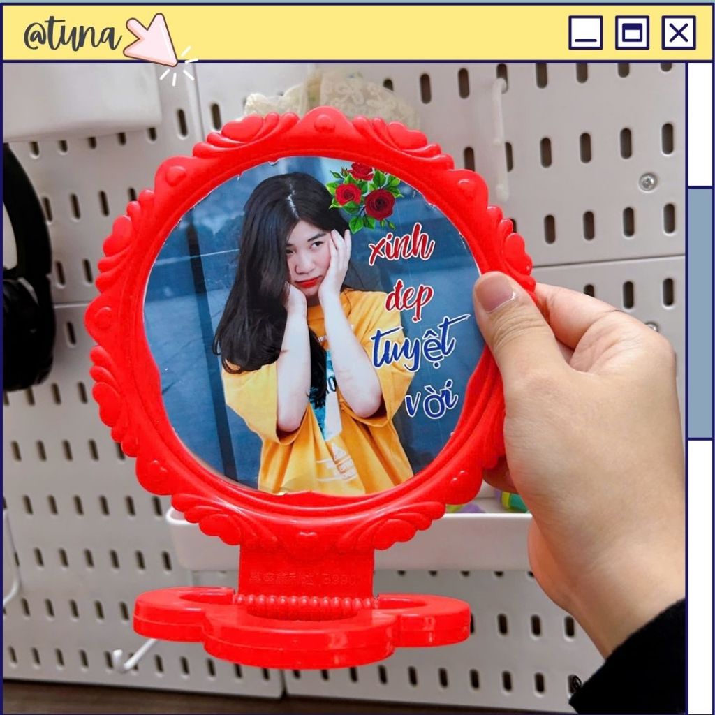 Gương In Ảnh Theo Yêu Cầu Troll Bạn Bè Sinh Nhật Quà Tặng Hài Hước