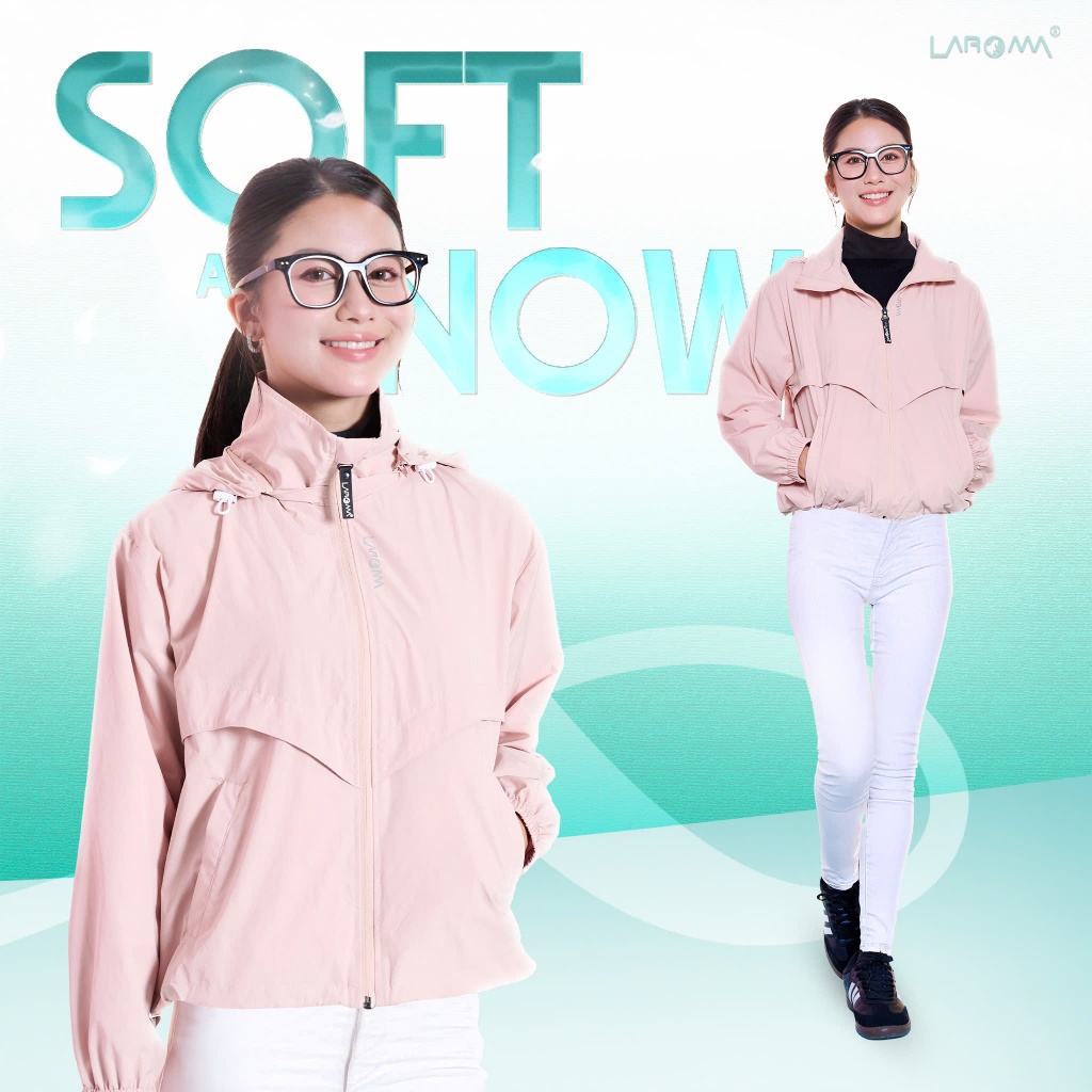 LAROMA  Áo Gió Nữ 2 Lớp | Thiết Kế Basic - Giữ Ấm - Cản Gió - Bền Bỉ - Co Dãn Nhẹ