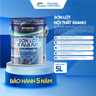 Sơn Lót Chống Kiềm Nội Thất XNANO – Cao Cấp, Chống Ẩm Mốc, Bám Dính Tốt – 5L & 18L | Bảo Hành 5 Năm | XNANO