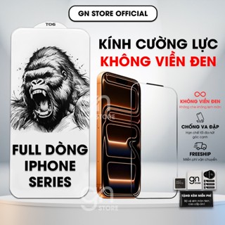 [𝐓𝟎𝟔] Kính cường lực không viền cho iPhone 17 Promax 16/15/14/13/12/11 Pro/Plus/Promax trong suốt không viền - GN STORE