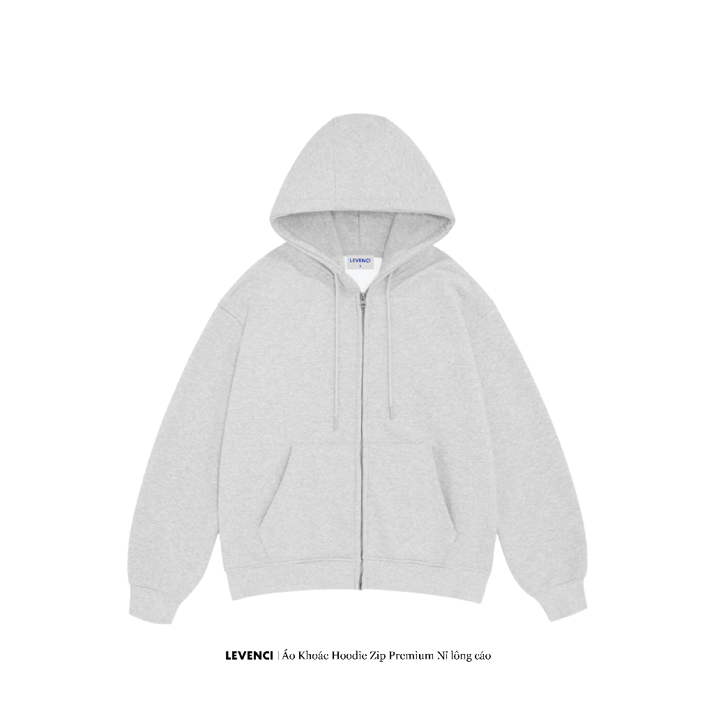 Áo Khoác Hoodie Zip Nam Nữ Khóa Kéo Chất Nỉ Nhung Lông Cáo Premium Form Rộng/ Levenci Basic | BigBuy360 - bigbuy360.vn